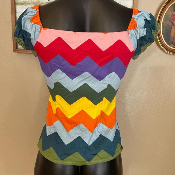 Collectif Rainbow Shirt - Picture 4 of 9